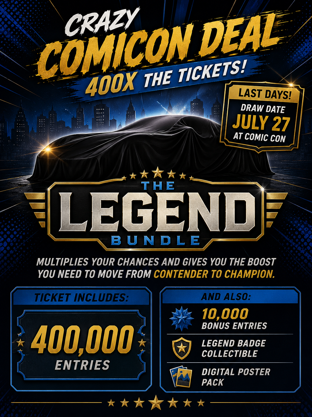 ComiCon Special Legend Ticket Bundle