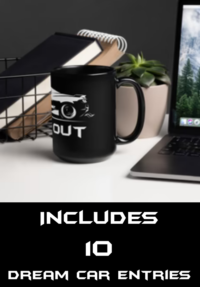 Black Out! Collector’s Mug — Includes 10 Dream Car Entries