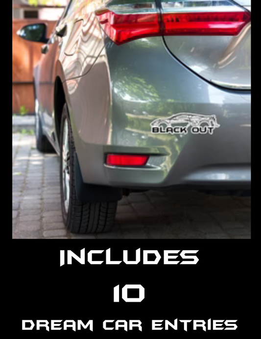 Black Out! Collector’s Sticker — Includes 10 Dream Car Entries