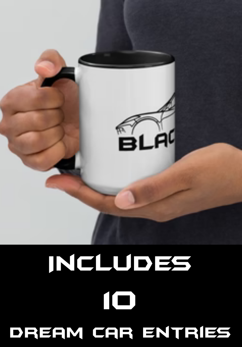 Black Out! Collector’s Mug — Includes 10 Dream Car Entries
